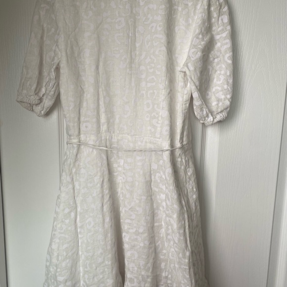 Beymen 100% Linen Jacquard Wrap Dress Size 34 (XS) - Picture 10 of 15
